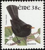 IERLAND 7 - Dieren: vogels (merel), Ophalen of Verzenden, Postfris, Dier of Natuur