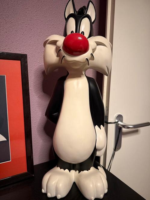 Zeldzaam beeld Warner Bros Sylvester & Tweety, Verzamelen, Beelden en Beeldjes, Zo goed als nieuw, Dier, Ophalen
