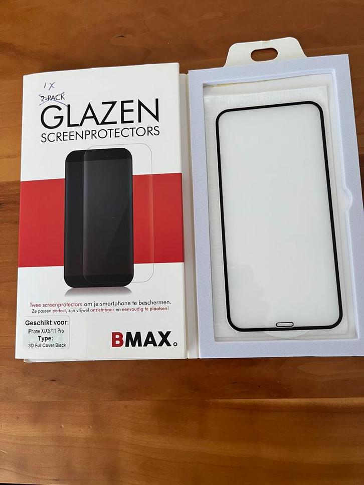iPhone X/XS/11 Glazen Screenprotector + Hoesjes, Telecommunicatie, Mobiele telefoons | Hoesjes en Frontjes | Apple iPhone, Nieuw