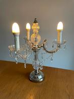 Vintage A.M. Luce kroonluchter tafellamp - kristal design, Huis en Inrichting, Lampen | Tafellampen, Minder dan 50 cm, Ophalen of Verzenden
