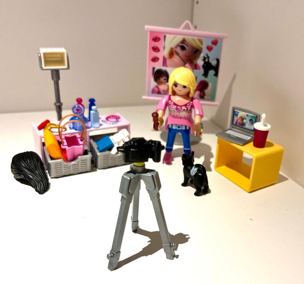 70607 Playmobil Vlogger sociale media, Ophalen of Verzenden, Zo goed als nieuw, Complete set