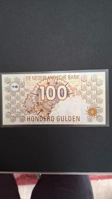 100 gulden, 1992, Steenuil beschikbaar voor biedingen