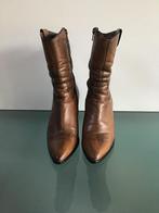 GRATIS VERZENDEN | Boho leren bruine laarzen 37, Bruin, Verzenden, Lage of Enkellaarzen, Zo goed als nieuw