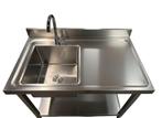 Nieuw RVS wastafel/spoeltafel diverse formaten, Ophalen of Verzenden, Nieuw
