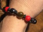 Elastische armband met natuurstenen, Sieraden, Tassen en Uiterlijk, Armbanden, Overige materialen, Met edelsteen, Bruin, Ophalen of Verzenden