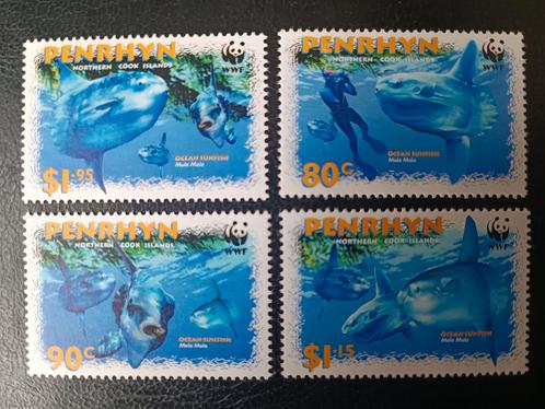 Penrhyn 2003 WWF Ocean Sunfish, Postzegels en Munten, Postzegels | Oceanië, Postfris, Ophalen of Verzenden