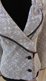 Jasje,Rayure,maat 40/42,colbert,feest,vestje,blazer,chic, Verzenden, Wit, Maat 42/44 (L), Nieuw