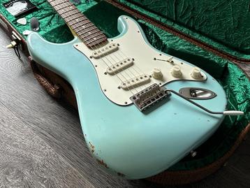 Nash S63 Stratocaster Sonic Blue Aged met Koffer beschikbaar voor biedingen