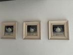 Schilderij set The, Creme, Sucre, Ophalen, Zo goed als nieuw, Hout