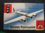 Eerste vlucht Panda Postjager naar Ned. Indië, Ophalen, Briefkaart