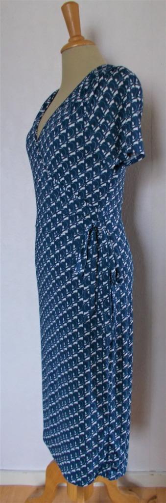 Leuke blauw/witte print jurk! L beschikbaar voor biedingen