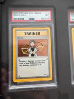 Pokémon Gym Heroes Brock Holo PSA 9, Ophalen of Verzenden, Zo goed als nieuw, Losse kaart, Foil