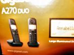 Dect telefoon gigset  A270, Telecommunicatie, Vaste telefoons | Handsets en Draadloos, Ophalen, Nieuw, 2 handsets
