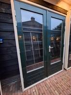 Openslaande tuindeuren dubbel glas deuren terrasdeuren pui, Doe-het-zelf en Verbouw, Kozijnen en Schuifpuien, Ophalen, Zo goed als nieuw