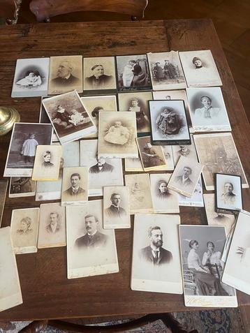 Vrij grote collectie portret foto’s oud 19e begin 20e eeuw beschikbaar voor biedingen