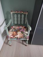 Vintage Stoel met Bloemmotief, Ophalen, Gebruikt, Overige kleuren, Vintage