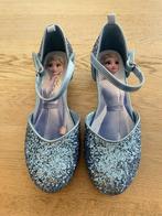 Glitterschoenen met hakje, maat 33 - Elsa Frozen, Kinderen en Baby's, Carnavalskleding en Verkleedspullen, Ophalen, Zo goed als nieuw