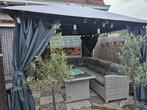 Paviljoen grijs met zijwanden lees tekst, Tuin en Terras, Ophalen, Gebruikt, Tuinpaviljoen
