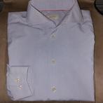 Eton overhemd maat 41 super slim 100% katoen 2 mini gaatjes, Kleding | Heren, Overhemden, Blauw, Eton, Ophalen of Verzenden, Halswijdte 41/42 (L)