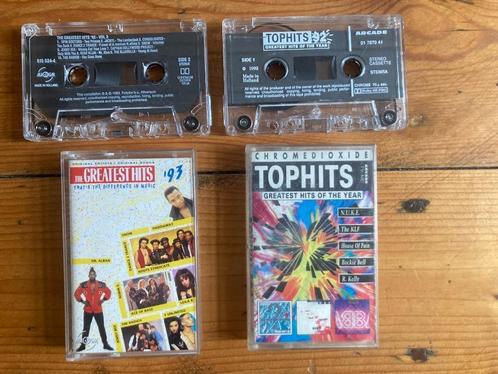 2 jaren 90 cassettebandjes verzameling hits nineties tophits, Cd's en Dvd's, Cassettebandjes, Gebruikt, Origineel, Pop, 26 bandjes of meer
