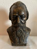 Bronzen Borstbeeld van Johannes Brahms - Gemerkt, Antiek en Kunst, Ophalen of Verzenden