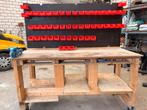 Werkbank met heuer front 120, Doe-het-zelf en Verbouw, Werkbanken, Ophalen, Zo goed als nieuw, 170 cm of meer, Bankschroef