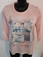 Bonita Shirt - Roze met Print, Ophalen, Bonita, Zo goed als nieuw, Korte mouw