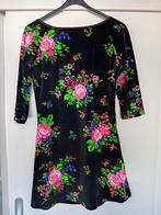 Gebloemde fluwelen mini jurk / tuniek King Louie S M 36 38, Kleding | Dames, Maat 38/40 (M), Zwart, Ophalen of Verzenden, Zo goed als nieuw