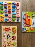 HOUTEN kinder puzzels, Ophalen of Verzenden, Minder dan 10 stukjes, Zo goed als nieuw