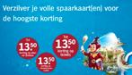 Efteling spaaractie *op heel veel €13,50 korting*, Hobby en Vrije tijd, Spaarzegeltjes, Ophalen of Verzenden, Volle spaarkaart