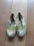 Ballerina stof schoenen EU maat 26-27, Ophalen, Ballerina's, Zo goed als nieuw, Groen