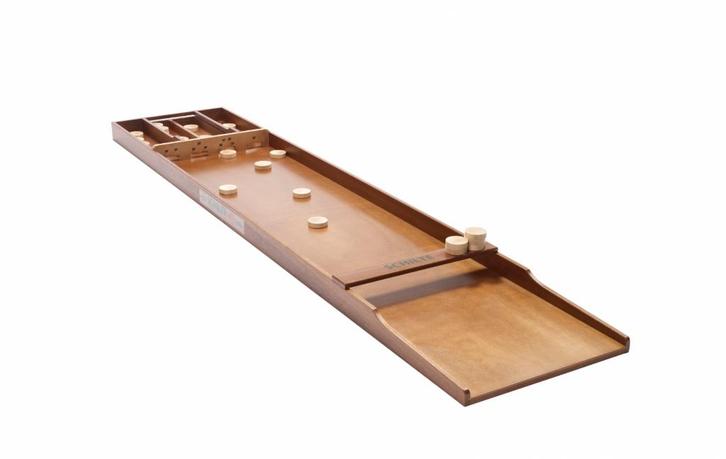 Originele Schilte sjoelbak - 2e kans, Hobby en Vrije tijd, Gezelschapsspellen | Bordspellen, Zo goed als nieuw, Een of twee spelers