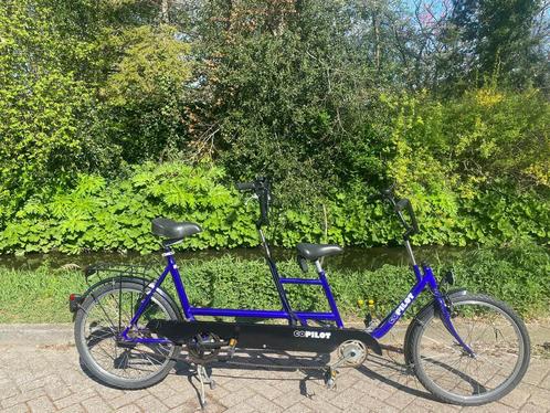 Pilot tandem, Fietsen en Brommers, Fietsen | Tandems, Zo goed als nieuw, Minder dan 10 versnellingen, 55 cm of meer, Vering, Ophalen