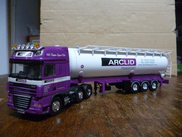 Tekno DAF XF 105 Arclid met certificaat, Hobby en Vrije tijd, Modelauto's | 1:50, Nieuw, Bus of Vrachtwagen, Tekno, Ophalen of Verzenden