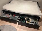 IKEA Uitschuifbaar Bed 90x200 Zwart - Purmerend, Huis en Inrichting, Ophalen, 90 cm, Eenpersoons, Zwart