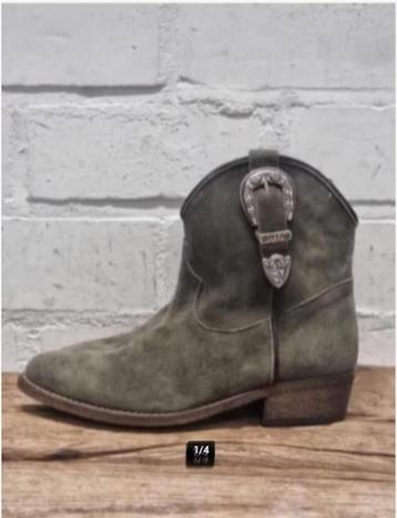 Via Roma 15 - Mooie leren westernboots maat 35,5 - Nieuw beschikbaar voor biedingen