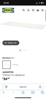 Lagkapten bureau blad met 5 poten, Ophalen, Zo goed als nieuw, 25 tot 50 cm, Minder dan 100 cm