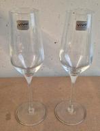 2 Vivo champagne glazen, Verzamelen, Glas en Borrelglaasjes, Nieuw, Overige typen, Ophalen