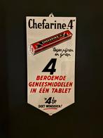 Emaille chefarine 4 zeldzaam, Ophalen, Zo goed als nieuw, Reclamebord