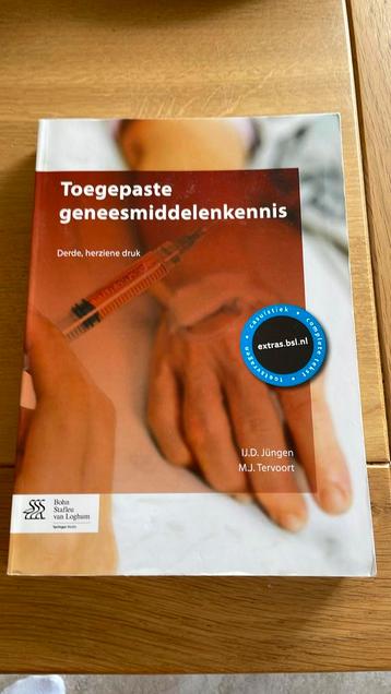 M.J. Tervoort - Toegepaste geneesmiddelenkennis beschikbaar voor biedingen