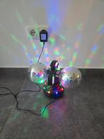 Disco lamp met spiegelbollen, Ophalen of Verzenden, Gebruikt, Retro, Minder dan 50 cm