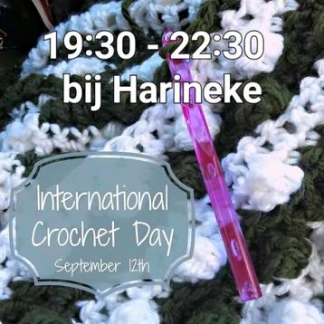 Internationale haakdag 12 sept a.s. beschikbaar voor biedingen