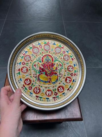 Ganesha schaal uit India Indiase schaal metaal boeddha  beschikbaar voor biedingen