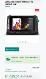 Lowrance elite fs 9, Watersport en Boten, Ophalen of Verzenden, Zo goed als nieuw, Kaartplotter of Fish Finder