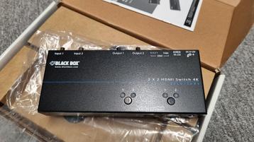 Nieuwe Black Box VSW-HDMI2X2-4K 4K HDMI Matrix Switch beschikbaar voor biedingen
