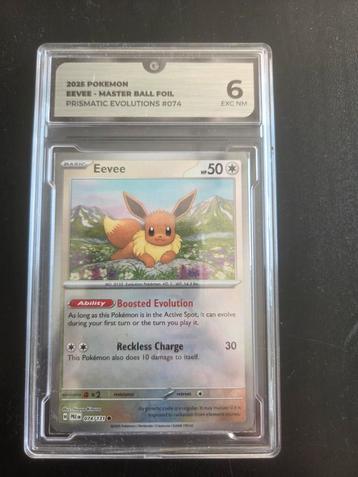 Eevee Master Ball Foil #074 - Prismatic Evolutions beschikbaar voor biedingen