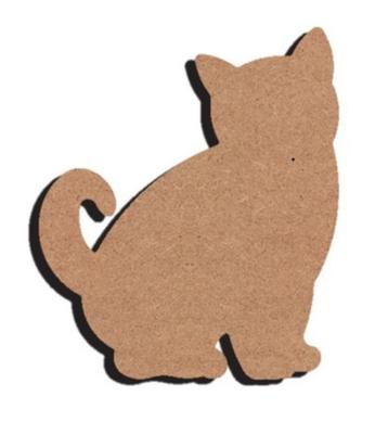 Gomille MDF huiskat 13 x 15 cm dikte 5 mm beschikbaar voor biedingen