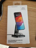 Satechi 2 in 1 opvouwbare draadloze qi2 lader, Ophalen of Verzenden, Zo goed als nieuw, Apple iPhone