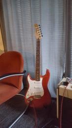 Fender stratocaster player rood linkshandig, Ophalen, Zo goed als nieuw, Solid body, Fender
