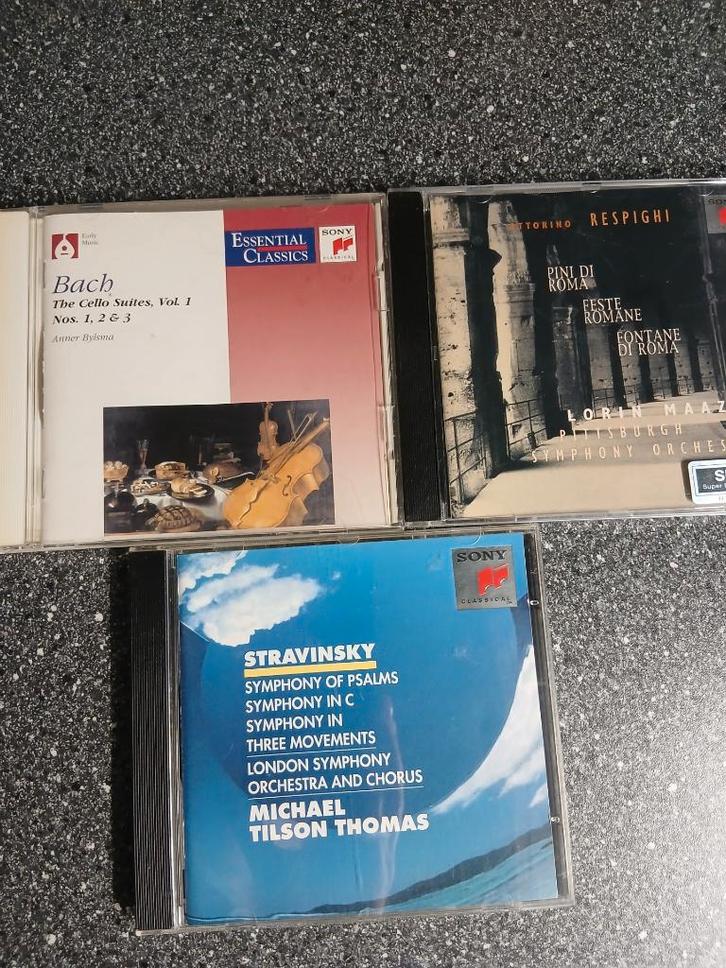 SETJE VAN 3 CD'S RESPIGHI / BACH / STRAVINSKY, Cd's en Dvd's, Cd's | Klassiek, Gebruikt, Overige typen, Barok, Ophalen of Verzenden